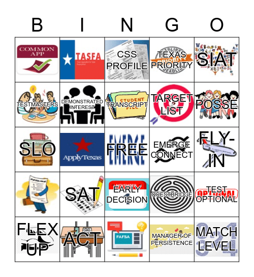 EMERGE BINGO Card