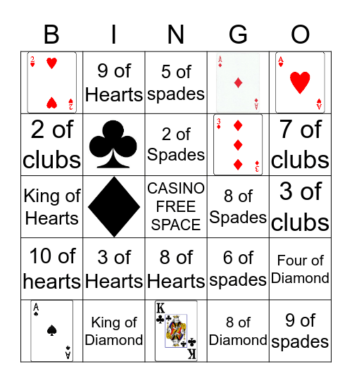 Casino Bingo Card