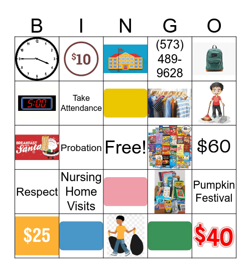 SMART Bingo Card