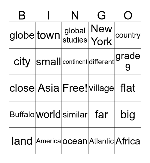 Weeks 1 and 2 Bridges Bingo Card