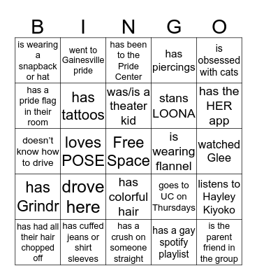 FIND SOMEONE WHO... Bingo Card