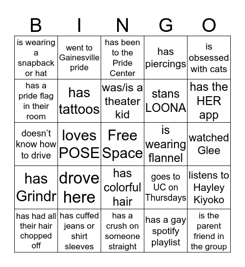 FIND SOMEONE WHO... Bingo Card