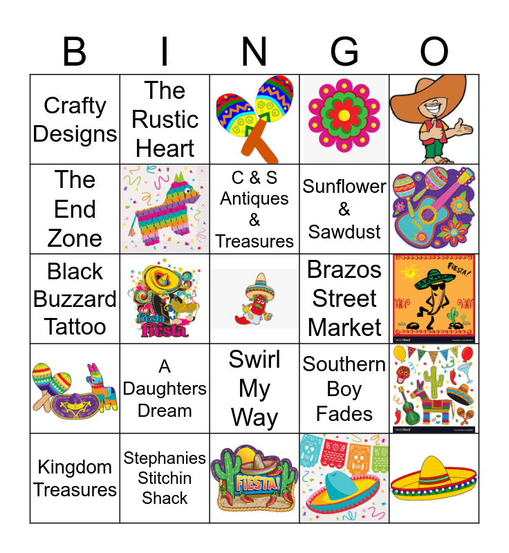 Chicks &amp; Salsa Bingo Card
