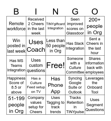 TINYcon BINGO Card
