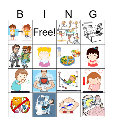 Health Bingo Card