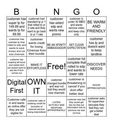 De-Escalation/S4X Review Bingo Card