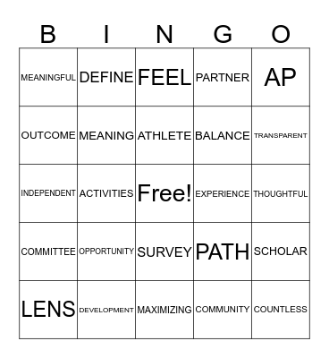 CANTERBURY B I N G O Bingo Card