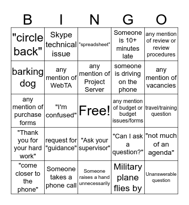 CBSM All-Staff Bingo September 2019 Bingo Card
