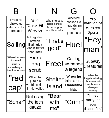 Bingobaum: The Remix Bingo Card