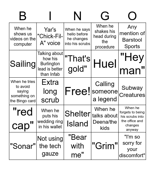 Bingobaum: The Remix Bingo Card