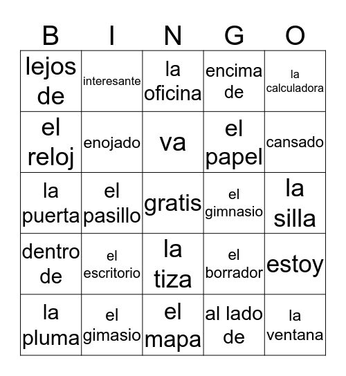 Unit 2.2 Bingo Card