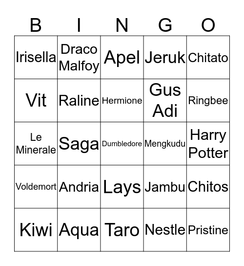 YEEHAW. Bingo Card