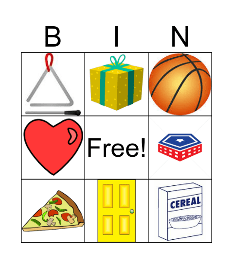 Shapes Bingo Card