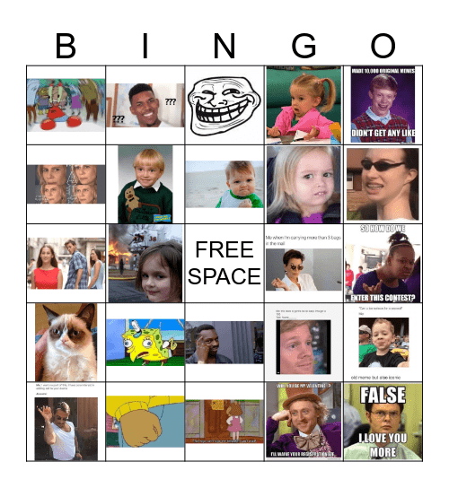 Meme Bingo  Bingo Card