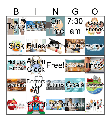 Attendance Bingo Card