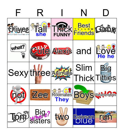 Toni And Her Girls Bingo Card