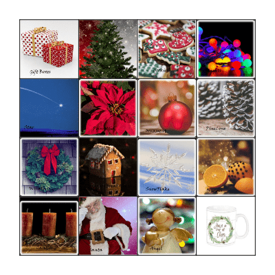 Cup of Cheer Bingo Card