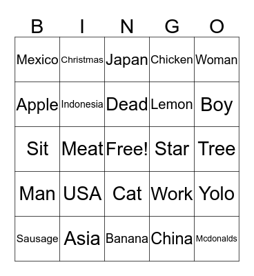 ASLHS September  Starbucks bingo Card