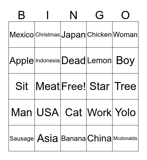 ASLHS September  Starbucks bingo Card