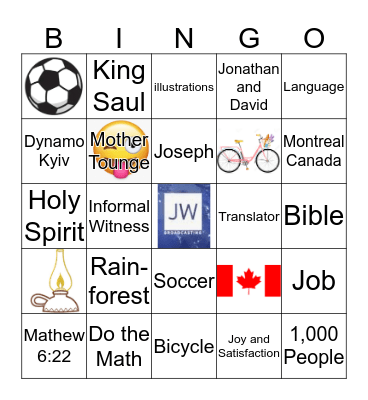 Broadcasting with Romero Family Bingo Card
