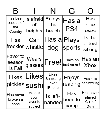 CRE BINGO Card