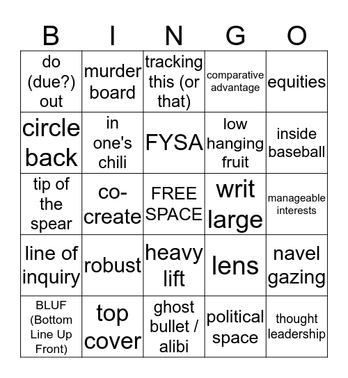 OTI BINGO - Stand up and announce if you get it! Bingo Card