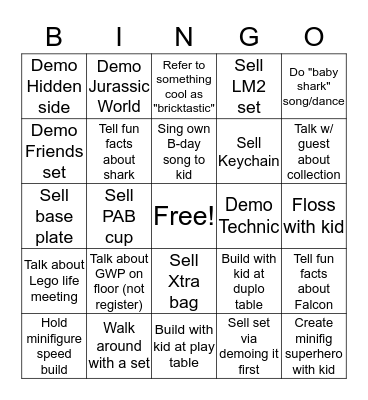 "GET CAUGHT" BINGO Card
