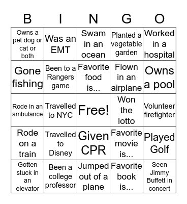 F    U    N    C    T    I    O    N    A    L Bingo Card