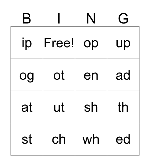 Blend Bingo Card