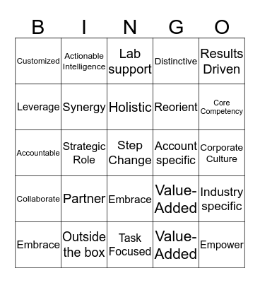 Connectivity Bingo Card
