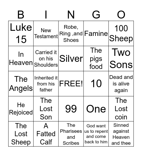 Lost But Now I'm Found Bingo Card