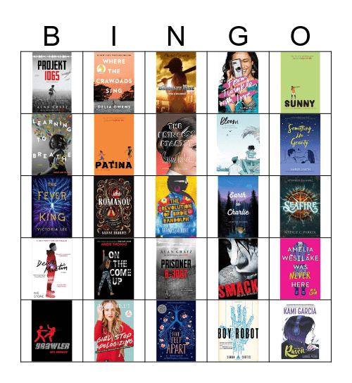 NEW BOOK BINGO Card