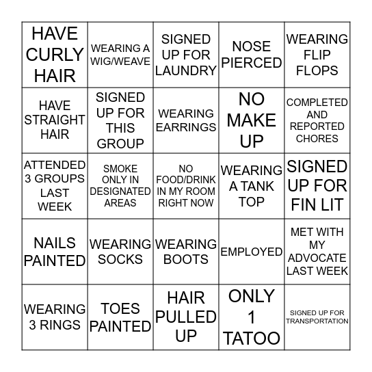 Bingo Card