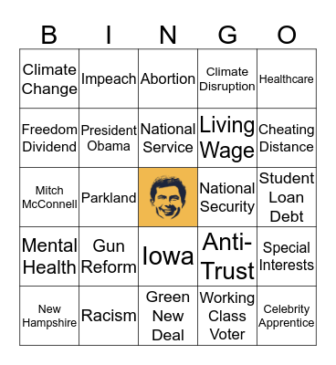 Debate 3 -- The 3-Pete Bingo Card