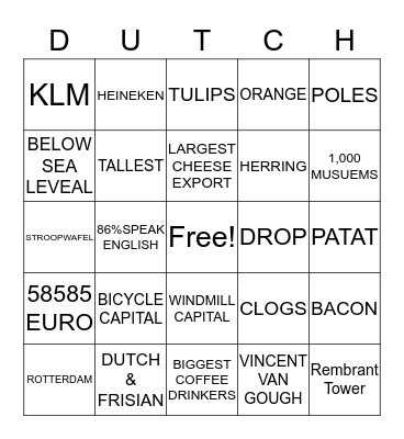 MLCo Bingo Card