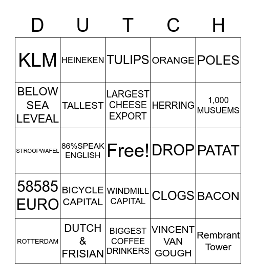 MLCo Bingo Card