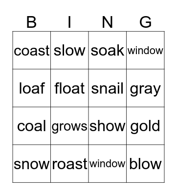 Bingo spelling  Bingo Card