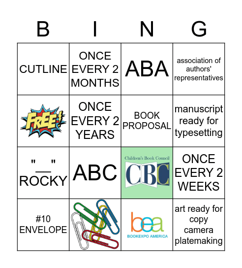 Industry Terms Bingo Card