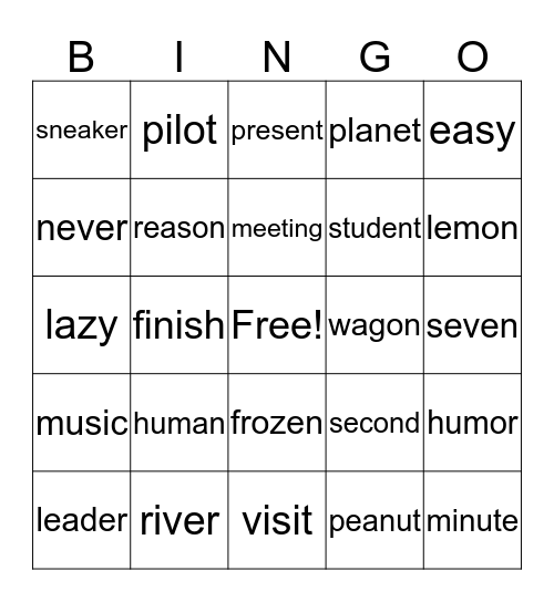 Yew Ming's Bingo (#14) Bingo Card