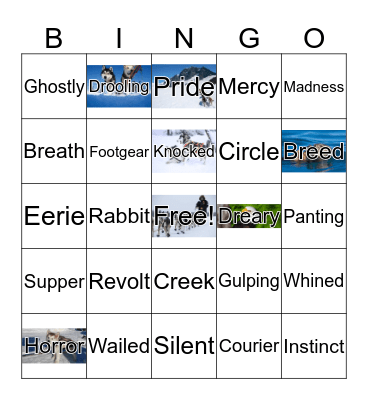 Call of the Wild Ch. 4 Bingo Card