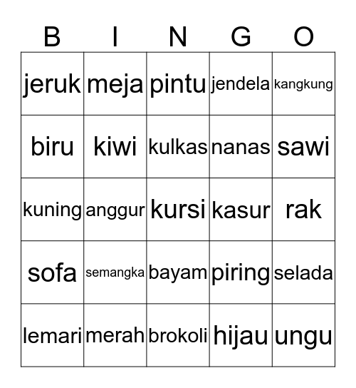 BINGO w/ OPENXHOUSE Bingo Card