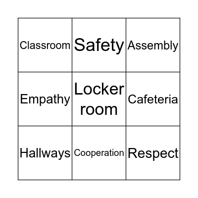 FDR CARES Bingo Card