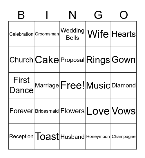 NEW BEGINNINGS Bingo Card