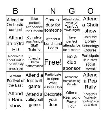 #VikingTrue Fall BINGO Card