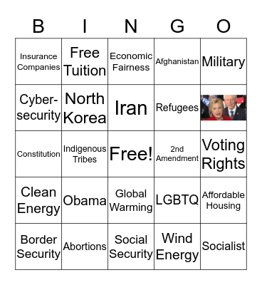 DemDebate 9-12-19 Bingo Card