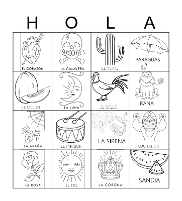 LOTERIA Bingo Card