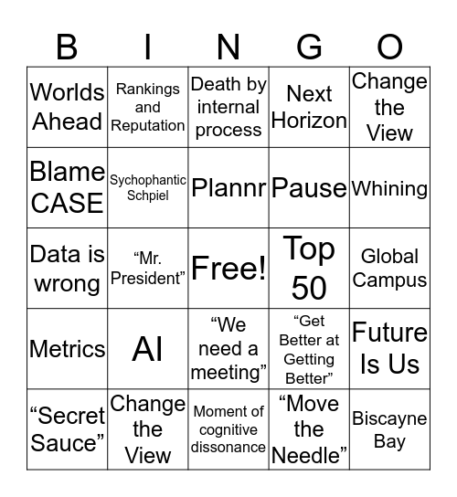 ComPASS Bingo Card