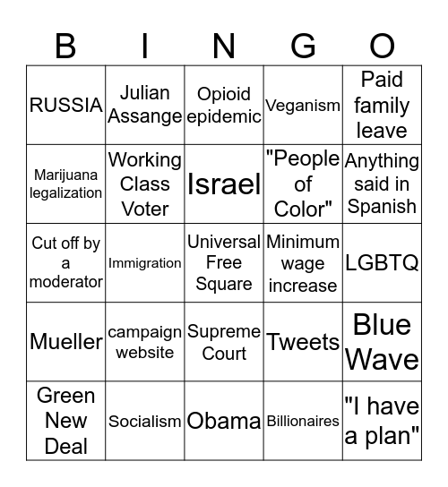DBDG Round 3 Bingo Card