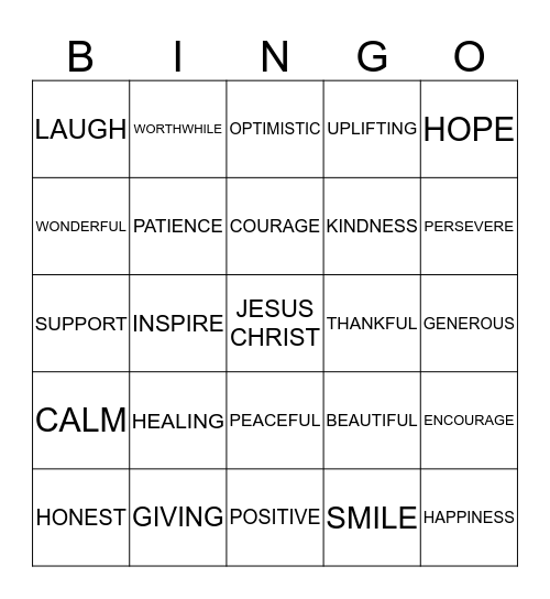 EVERYONE'S A WINNER BINGO Card