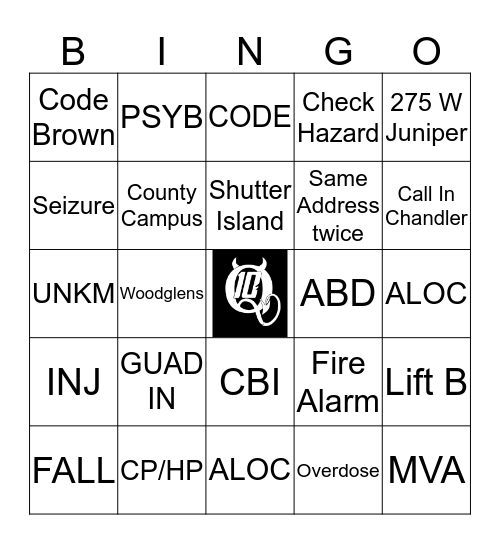 GUAD-O Bingo Card